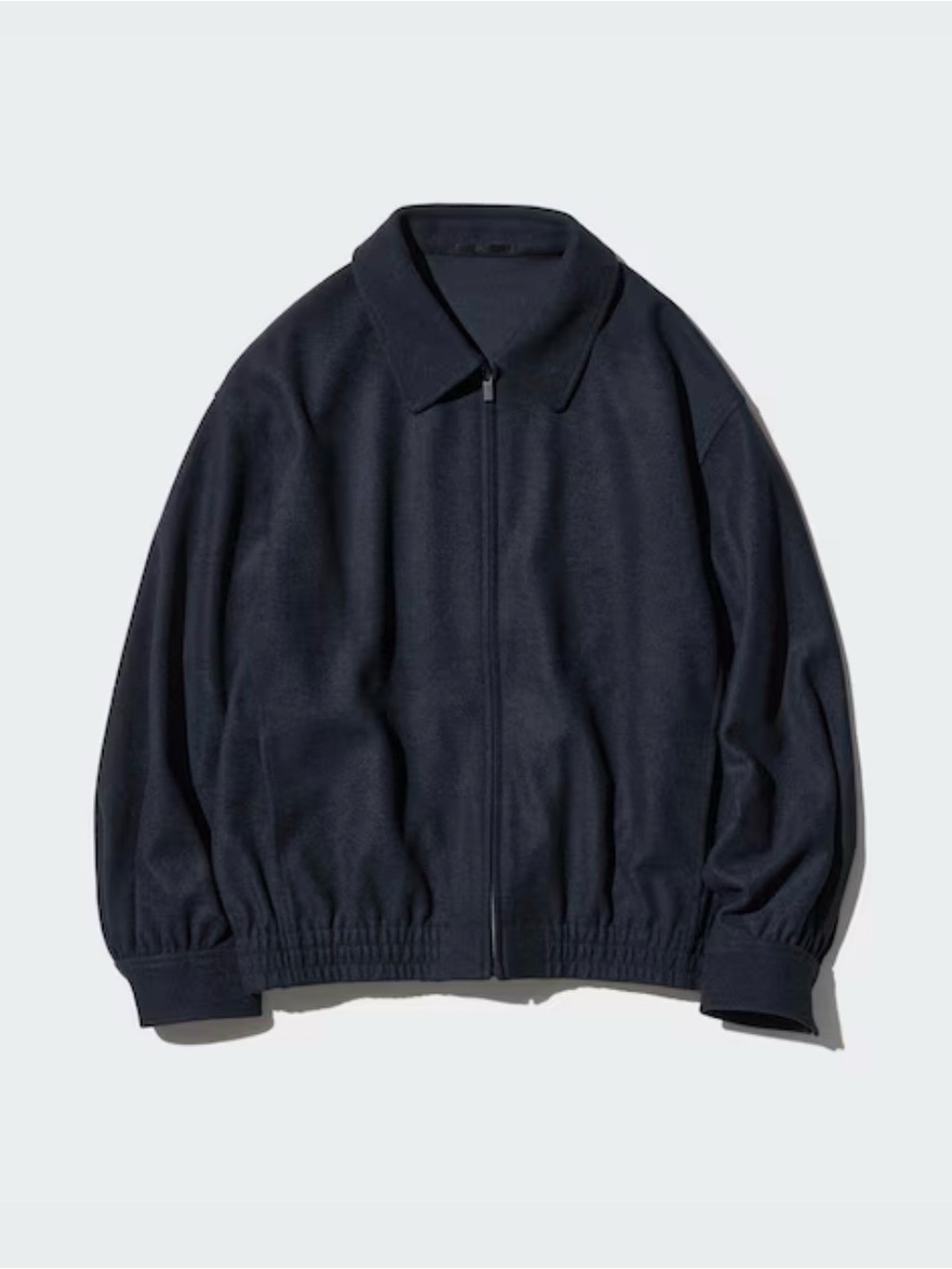 Uniqlo Women’s Blouson in Dark Navy Full-Zip.